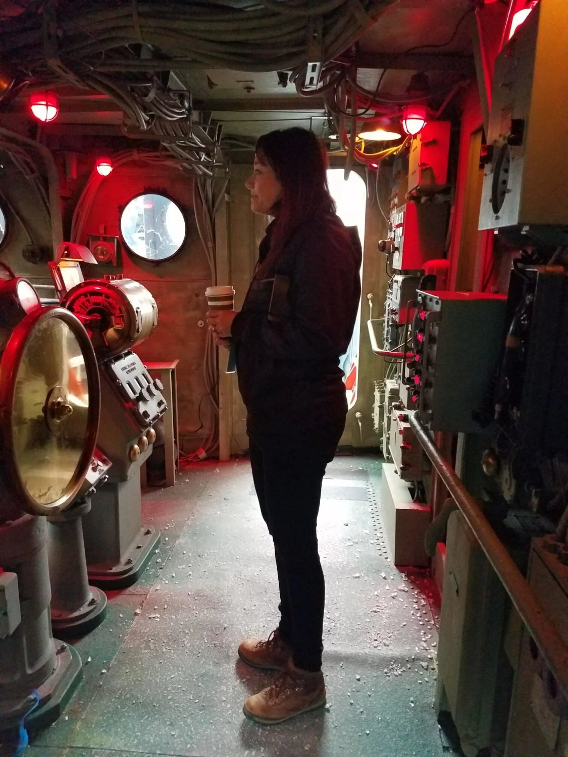 Lauren Rosenbloom on set